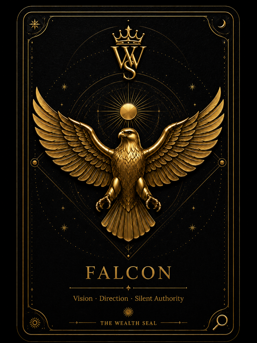 The Wealth Seal Falcon card
